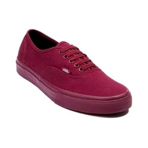 Vans Era Burgundy Monochrome
